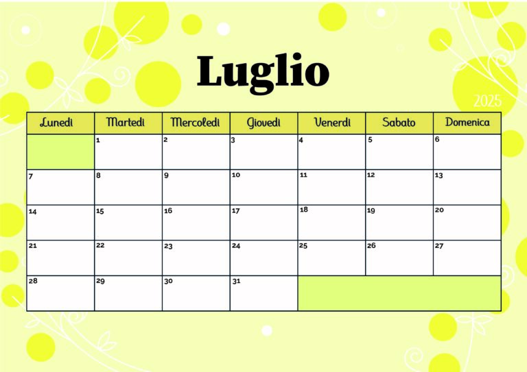 Modello 5 Luglio 2025
