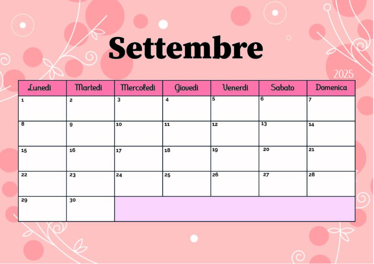 Modello 5 Settembre 2025