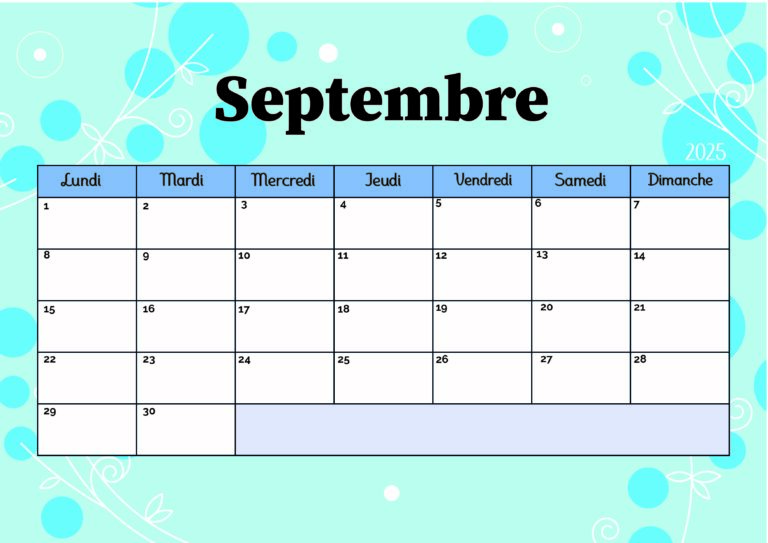 Modèle 5 Septembre 2025