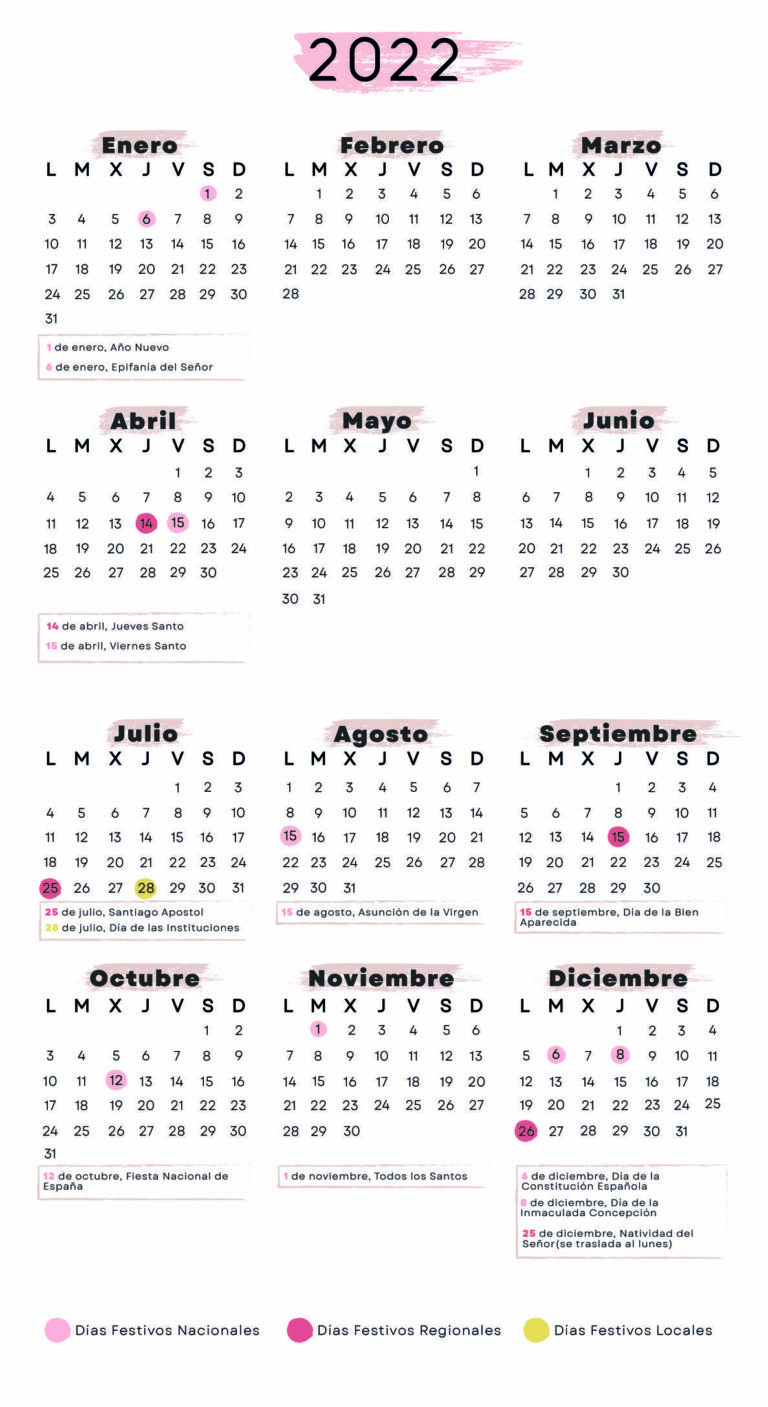 Calendario laboral Cantabria【2022】