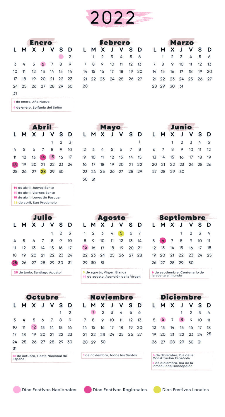 Calendario laboral Vitoria 2022