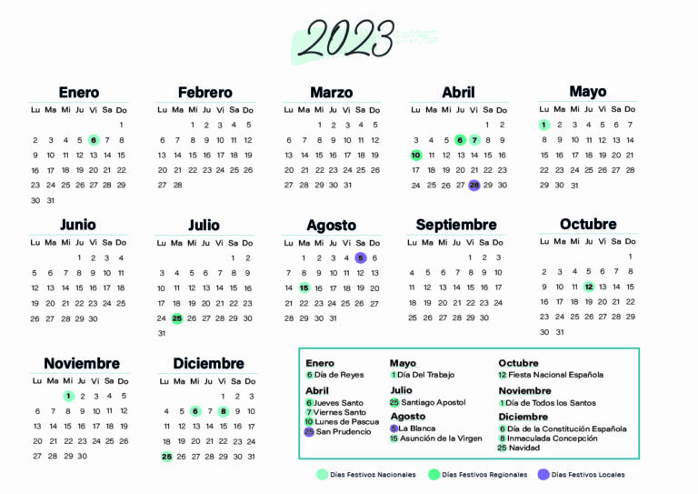 Calendario laboral Alava 2023