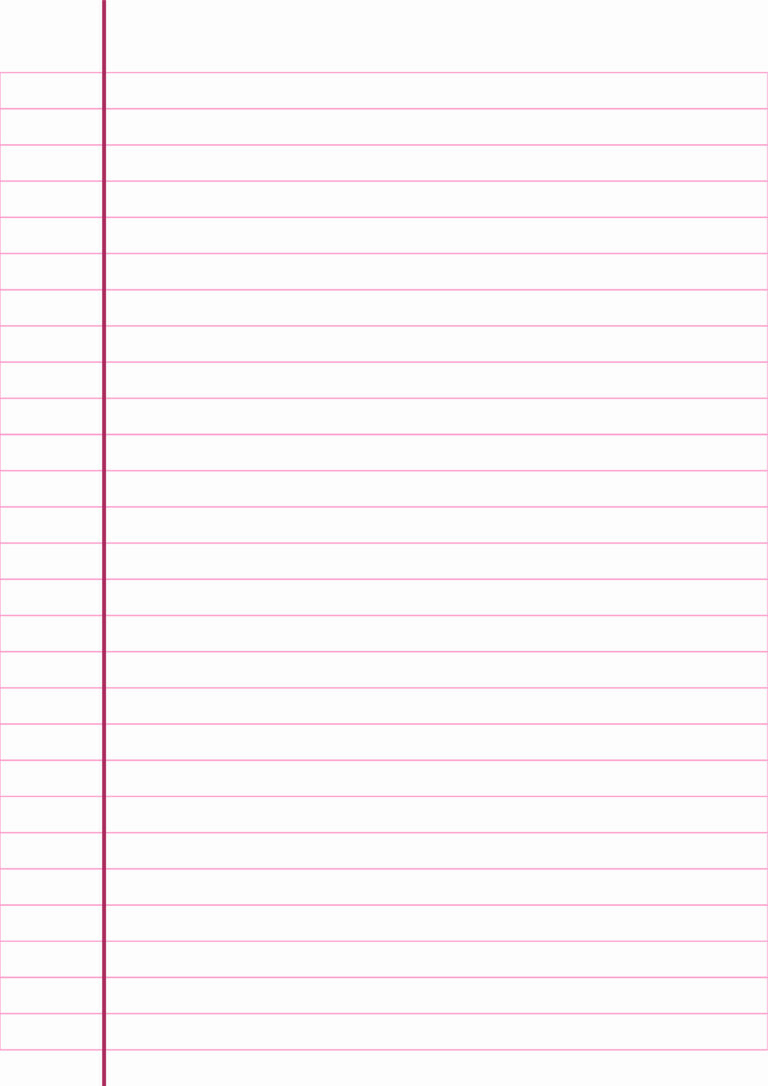Lined paper Template 3