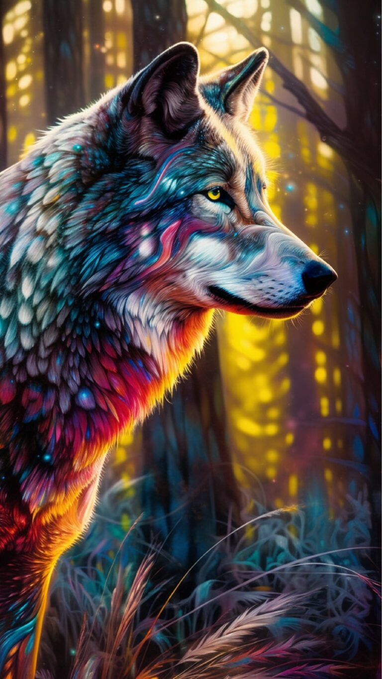 Papel de parede de lobos para iPhone