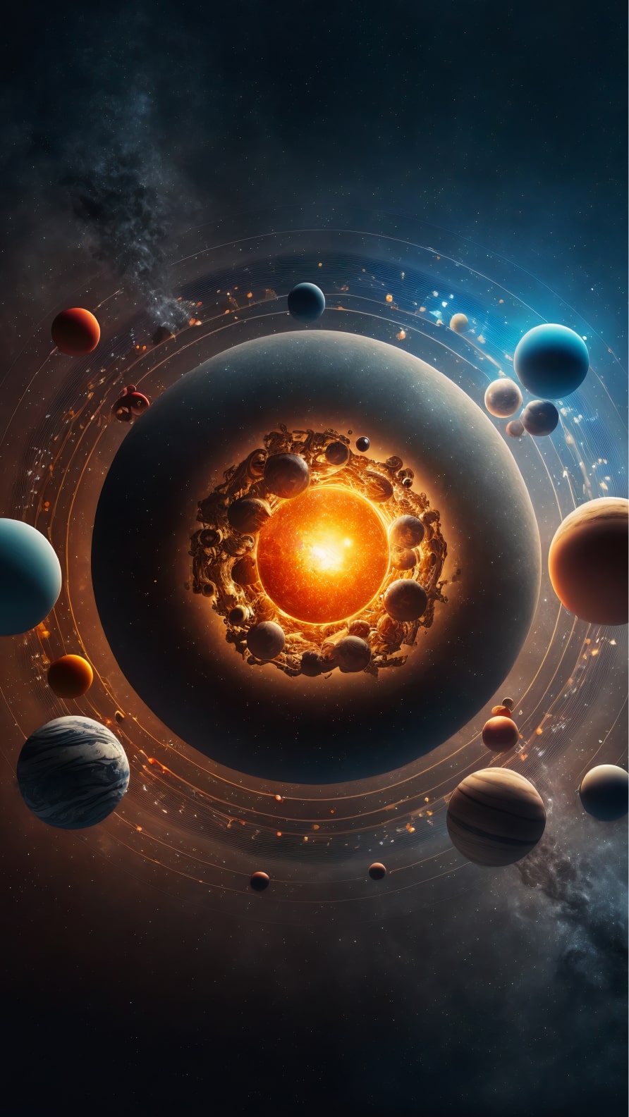 iPhone wallpapers featuring planets