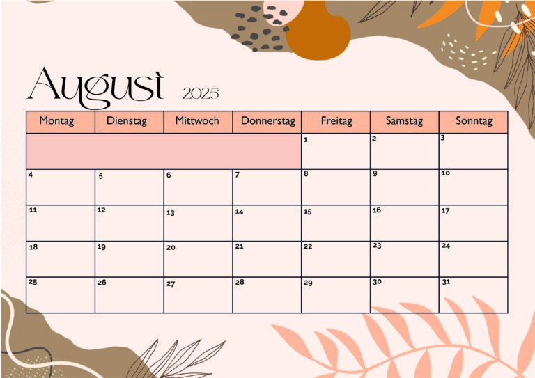 Modell 1 August 2025