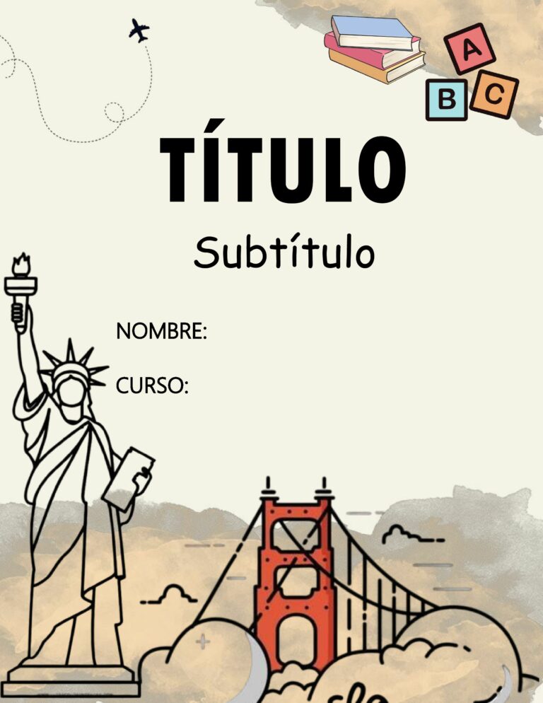 Portadas de Inglés para Word