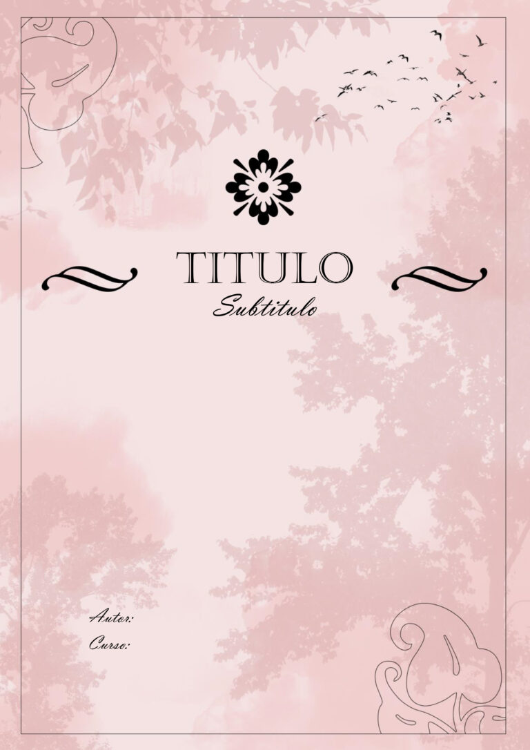 Portadas Aesthetic para Word