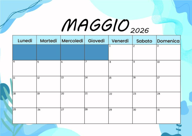 Modello 1 Maggio 2026
