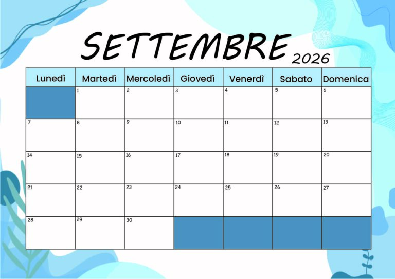 Modello 1 Settembre 2026
