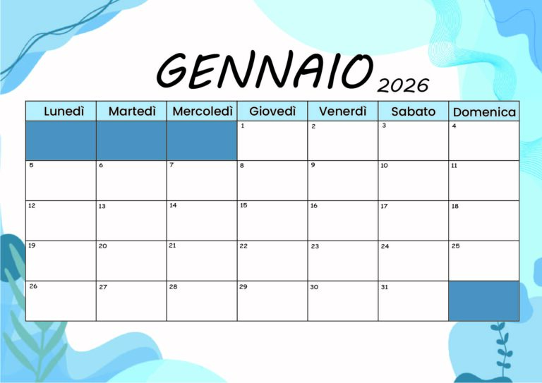 Modello 1 Gennaio 2026