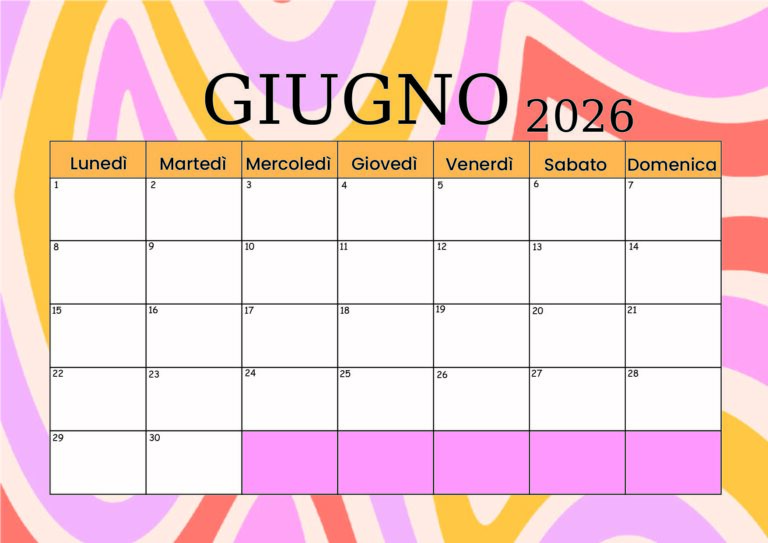 Modello 3 Giugno 2026