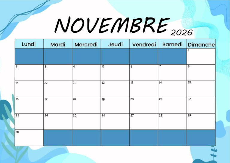 Modèle 1 Novembre 2026