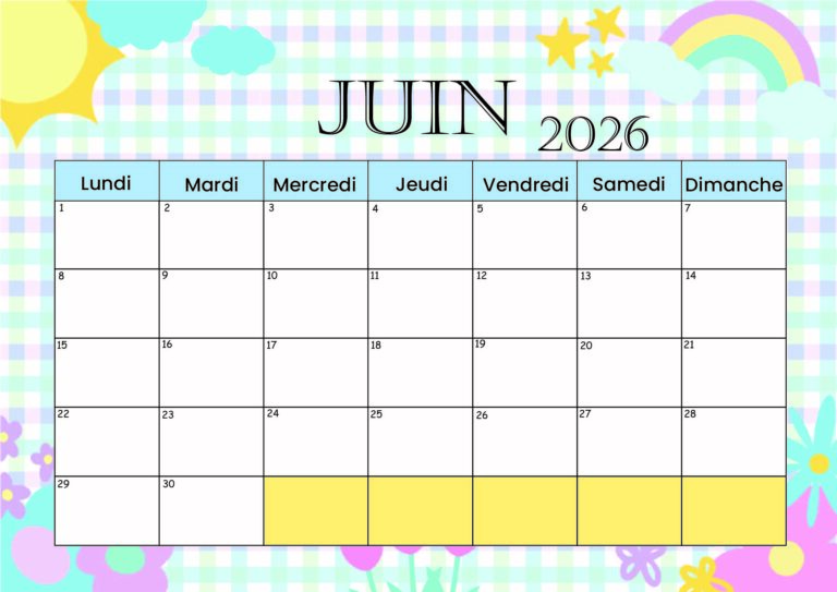 Modèle 2 Juin 2026