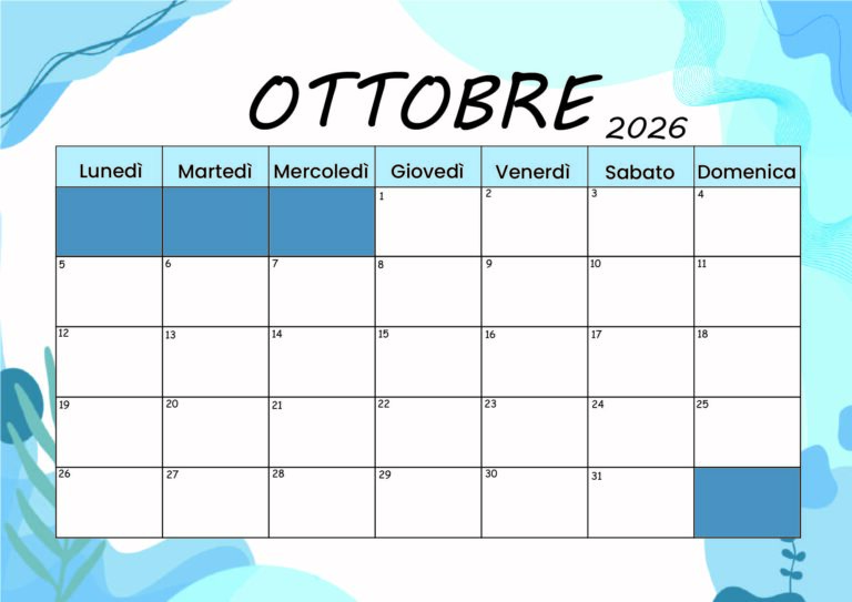 Modello 1 Ottobre 2026