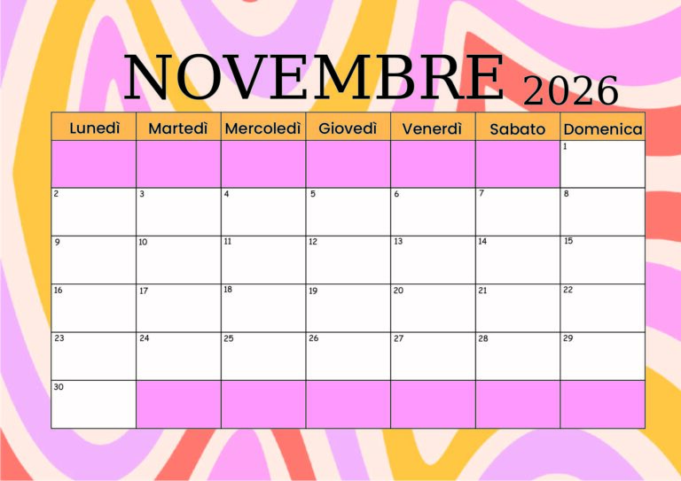 Modello 3 Novembre 2026