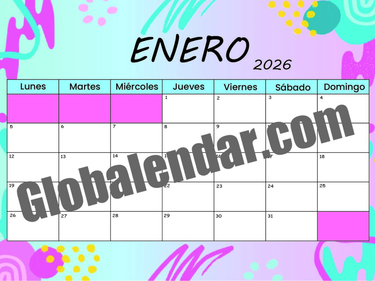 Calendario Premium - Rainbow