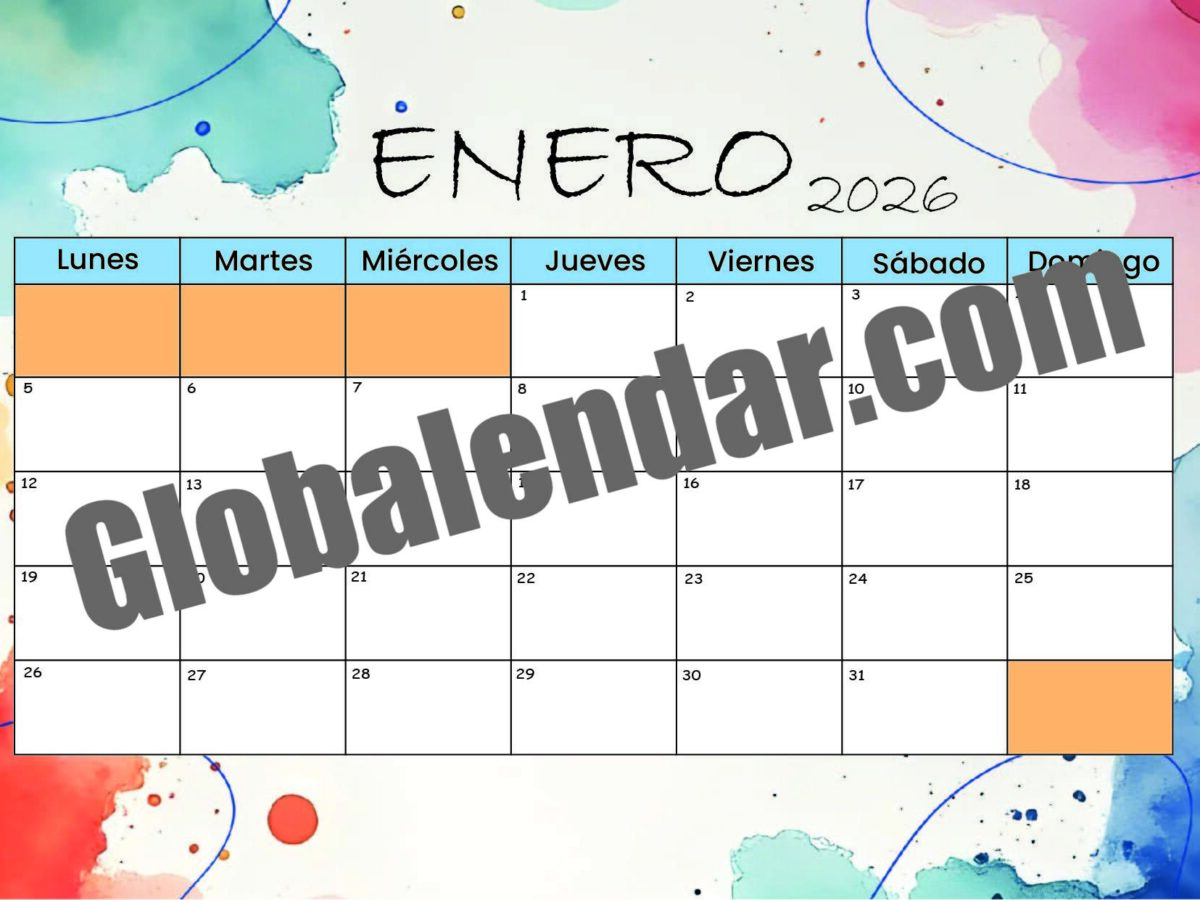 Calendario Premium - Acuarela