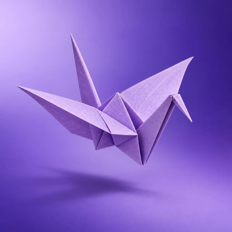 Fondo de pantalla aesthetic morado grulla papel lila
