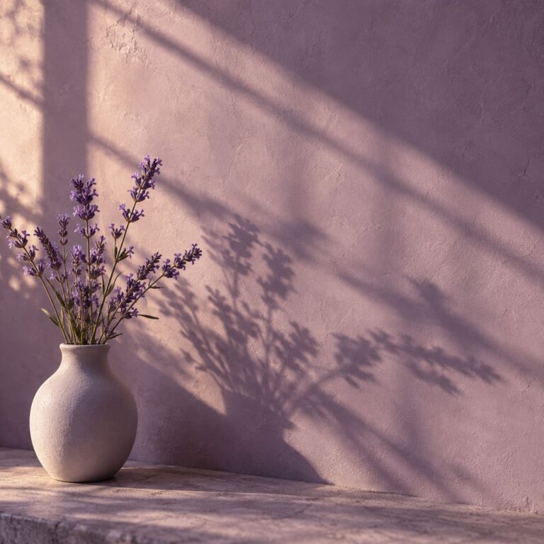 Fondo de pantalla aesthetic morado lavanda y sombras malva