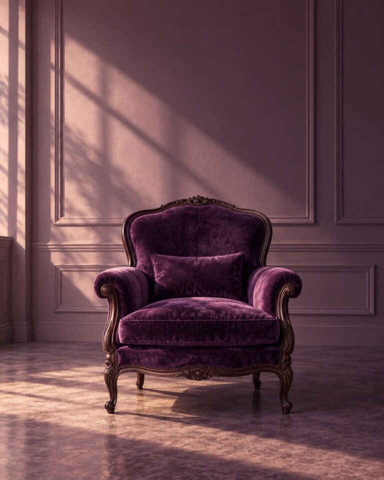 Fondo de pantalla aesthetic morado sillon terciopelo violeta