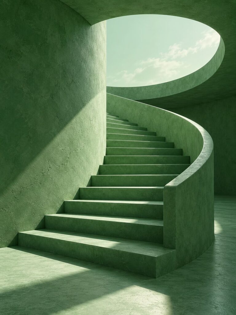 Fondo de pantalla aesthetic verde escalera de jade