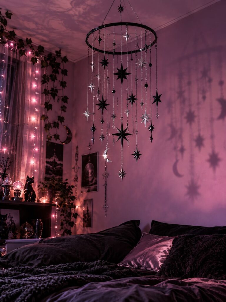 Fondo de pantalla e girl movil estrellas habitacion
