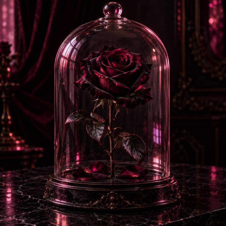 Fondo de pantalla e girl rosa oscura cristal