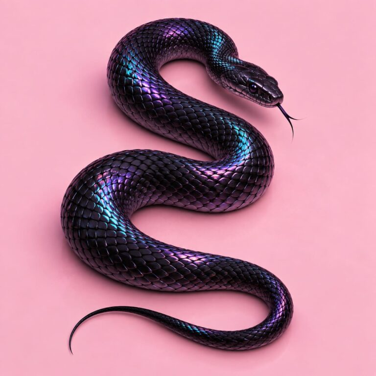 Fondo de pantalla e girl serpiente iridiscente rosa