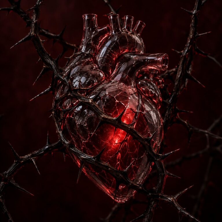 Fondo de pantalla emo corazon cristal espinas