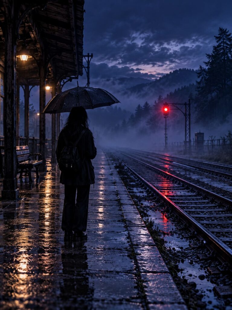 Fondo de pantalla emo estacion paraguas