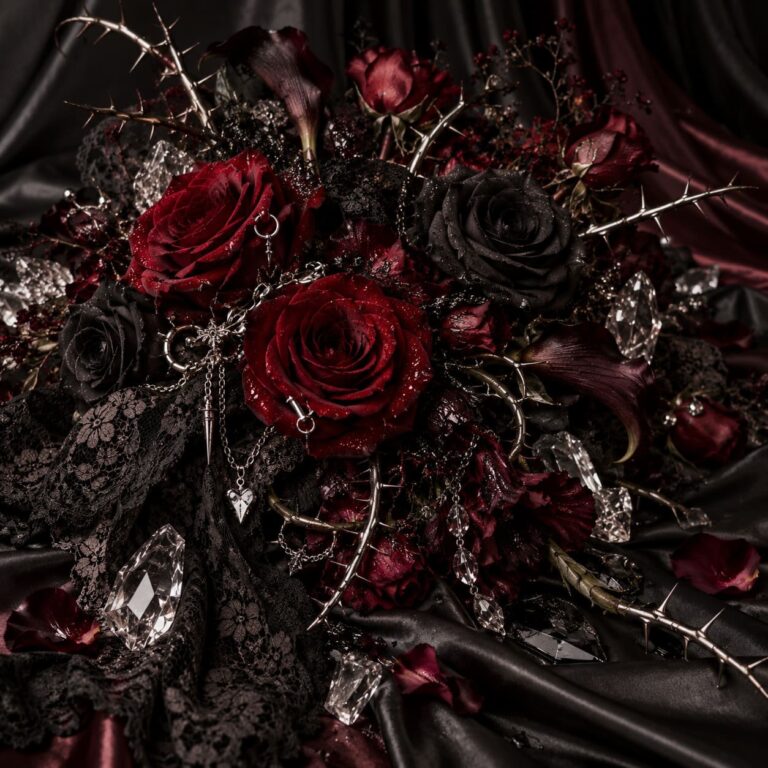 Fondo de pantalla emo ramo oscuro de rosas