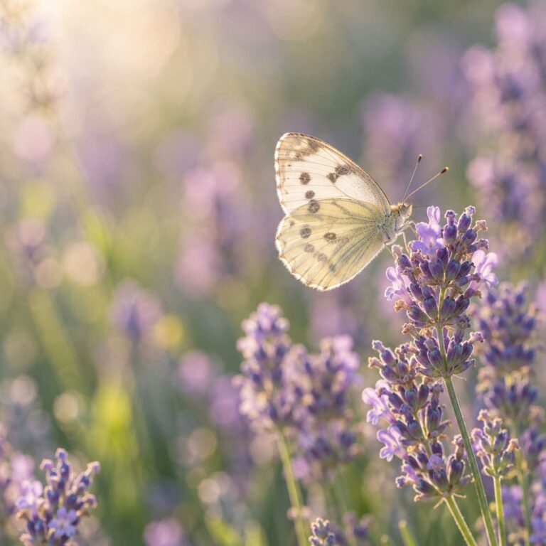 Fondo de pantalla vsco girl mariposa lavanda