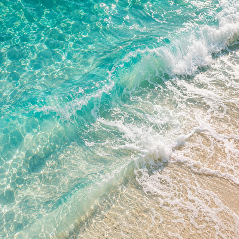 Fondo de pantalla vsco girl ola turquesa