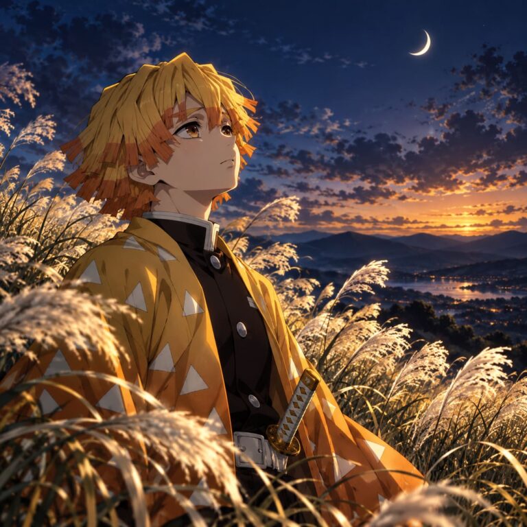 Zenitsu fondo de pantalla campo susuki