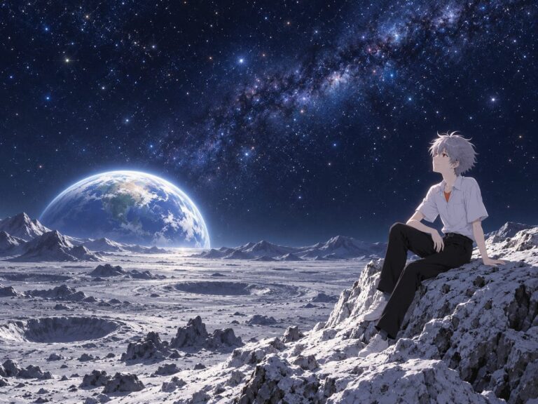 Evangelion fondos de pantalla kaworu bajo las estrellas
