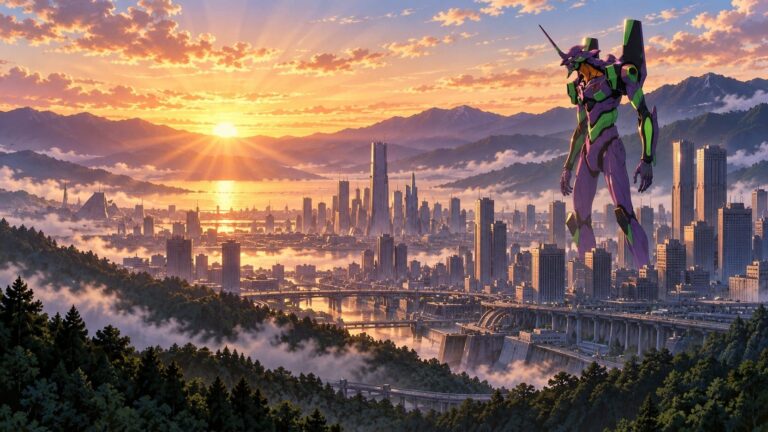 Evangelion fondos de pantalla tokio 3 al amanecer