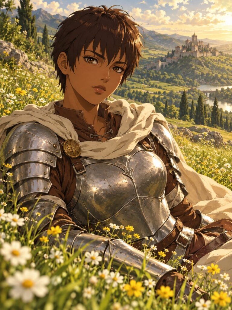 Fondo de pantalla berserk casca flores