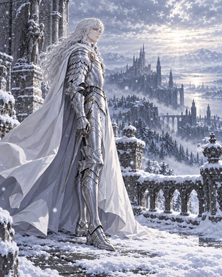 Fondo de pantalla berserk griffith nieve