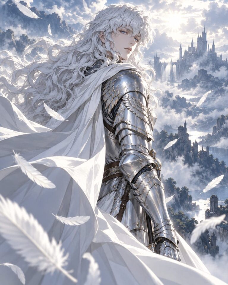 Fondo de pantalla berserk griffith plumas
