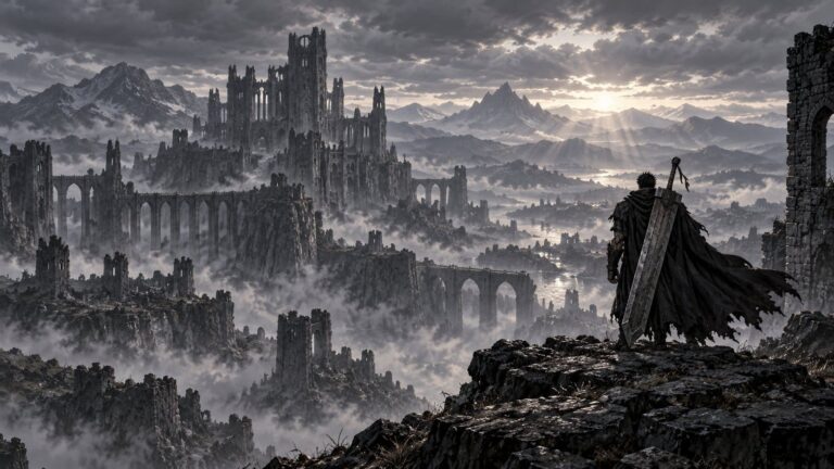 Fondo de pantalla berserk guts castillo