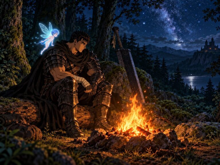 Fondo de pantalla berserk guts puck hoguera
