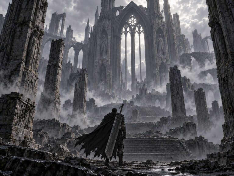 Fondo de pantalla berserk guts ruinas