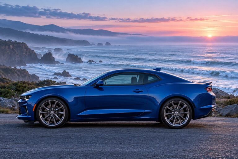 Fondo de pantalla camaro azul oceano