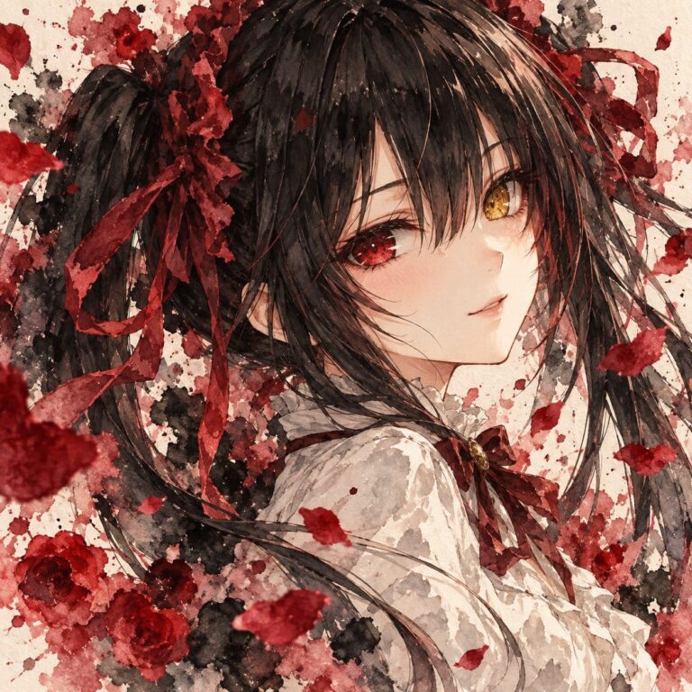 Fondo de pantalla de kurumi acuarela