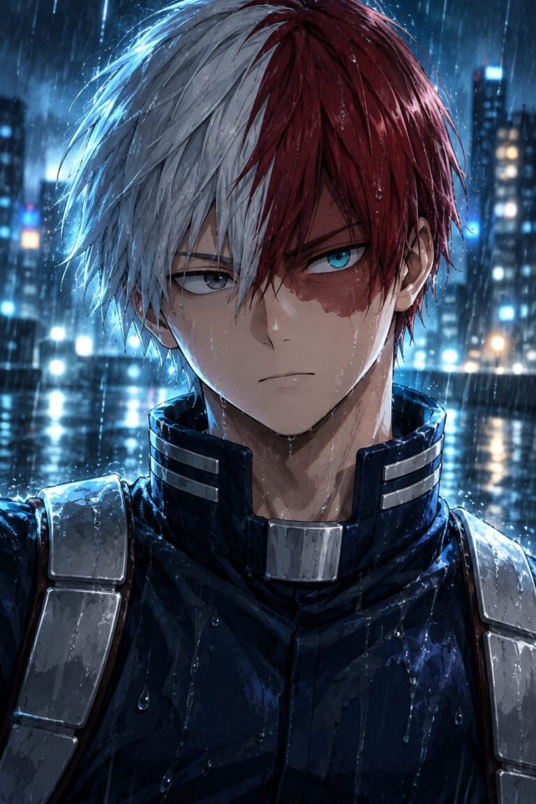 Fondo de pantalla de todoroki lluvia