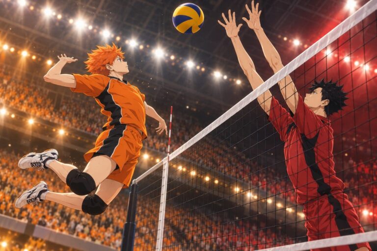 Fondo de pantalla haikyuu duelo red