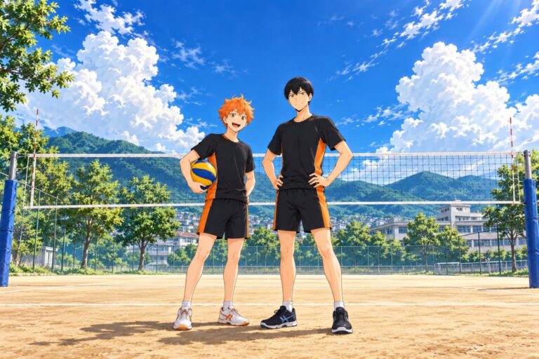 Fondo de pantalla haikyuu hinata kageyama verano