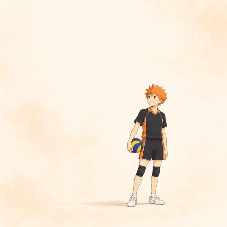 Fondo de pantalla haikyuu hinata minimalista