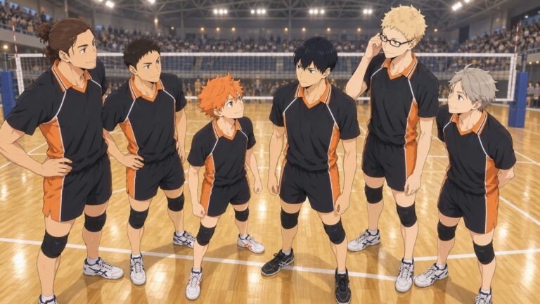 Fondo de pantalla haikyuu karasuno equipo